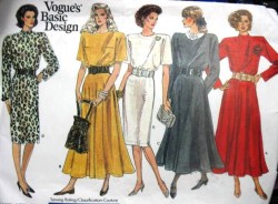 1923 VOGUE STRAIGHT OR FLARE DRESS LENGTHS 87 PATTERN 8-12, or 14-16 choice